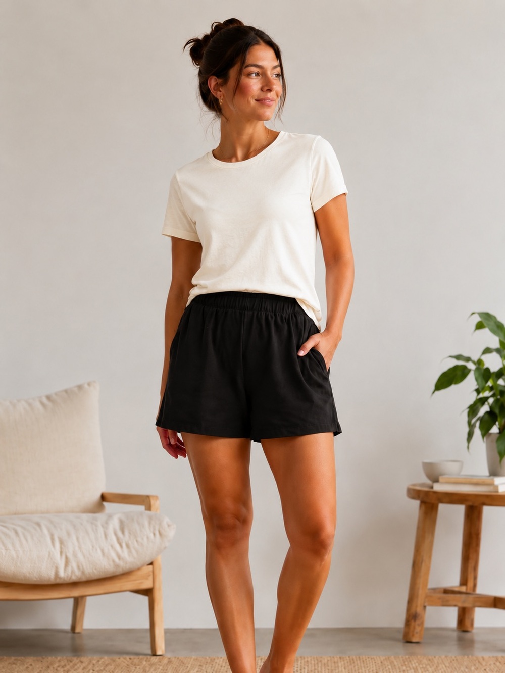 SIMONS - NWT - Ivory Cream Tee for Women
